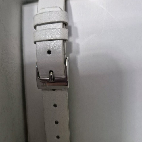 Ted Lapidus women's watch new with white leather strap
