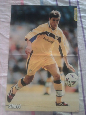 Harry Kewell (Leeds) & Steffen Iversen (Tottenham) poster like new