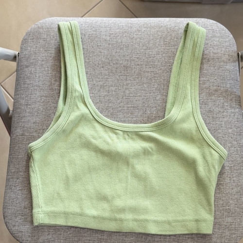Zara pastel green crop top size M like new