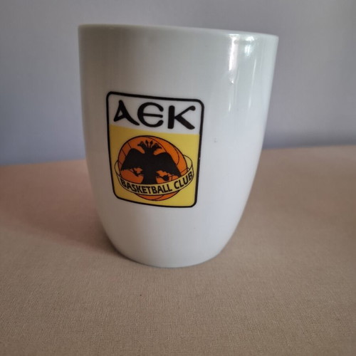 AEK Basketball Mug like new, white