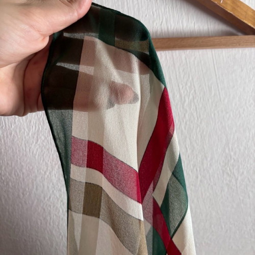 Vintage scarf used multicolor 80x80