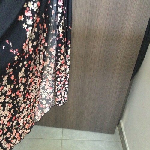 Wrap midi dress like new, colorful, fits M and L