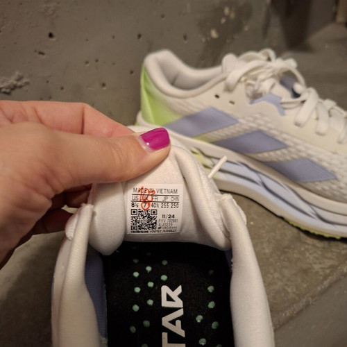 Adidas athletic shoes like new, size 40.5, white multicolor