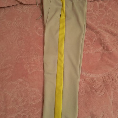Zara pants like new, size medium, white and yellow