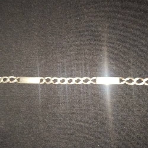 Silver Plated Unisex Identity Hand Chain 28cm like new