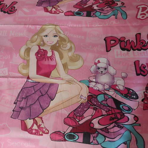Kentia Barbie cotton bedding set like new