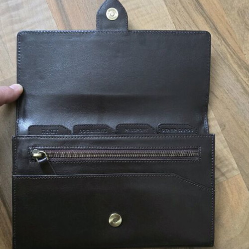 Large men's wallet EDEN new, genuine leather, brown