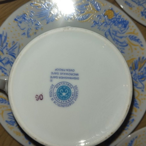 Tea set painted by G. Stathopoulos, like new
