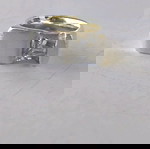  Ασημένιο μασιφενιο δαχτυλίδι 925 με διάφανο quartz
