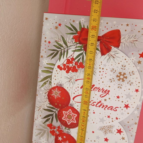 Christmas box new made of hard pressed paper