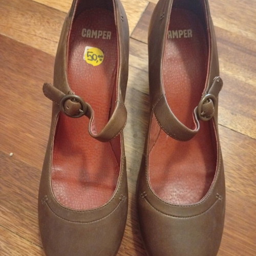 Camper pumps like new, brown, size 39.5