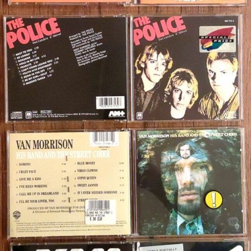CDs Steve Miller, The Police, Van Morrison, Bad Co like new
