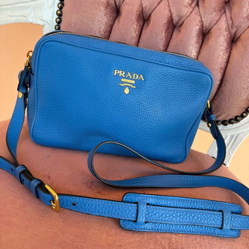 Prada Crossbody Bag Blue Like New