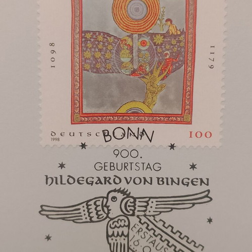German stamp 1998 with Bonn first day cover and 2 postcards