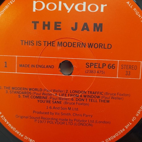 The Jam This Is The Modern World vinyl record used, pop