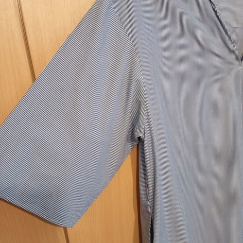 Oversized NEMA dress size M like new, white and blue