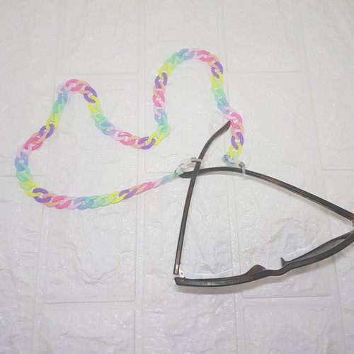 Glasses chain 69 cm new, multicolored