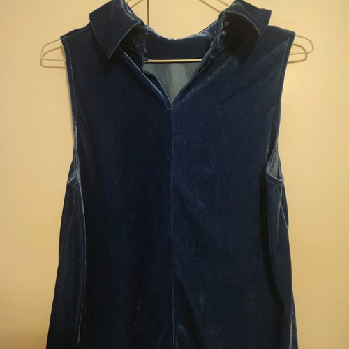 Attrativo Large blouse blue, new, velvet