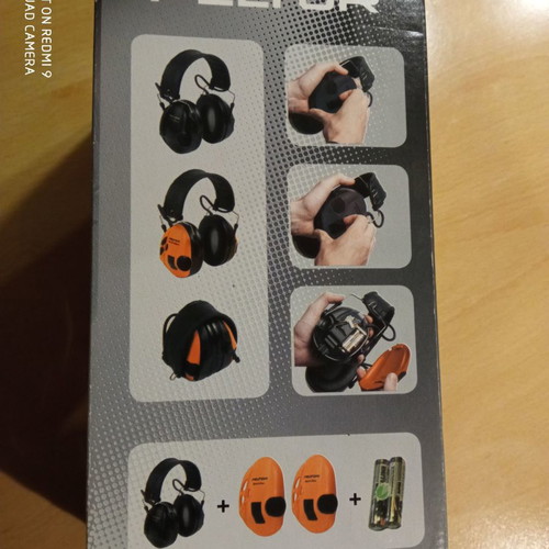 Peltor ear defenders used with noise reduction for hunting