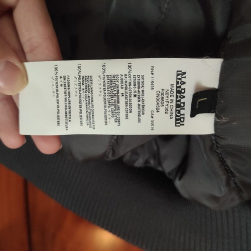 Napapirji jacket like new, size L, gray and blue