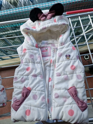 Minnie sleeveless baby jacket like new, size 86