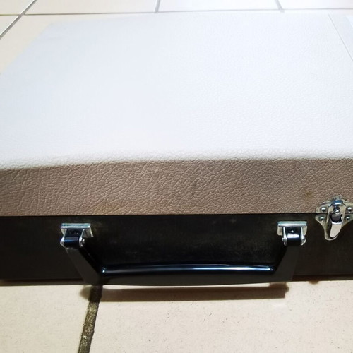 Crown portable record player used, 1960s with leather case