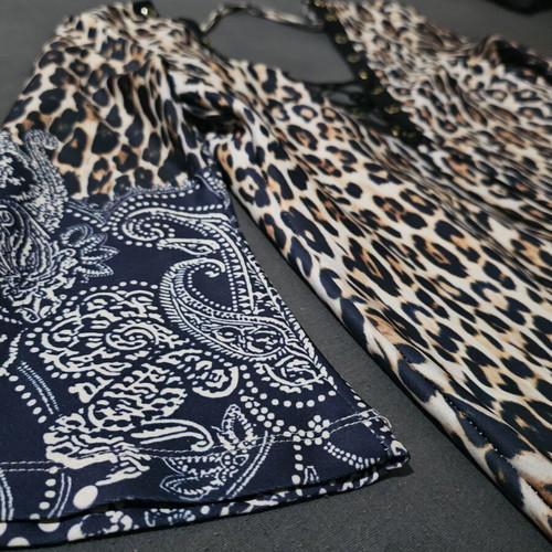 Women's leopard print short dress