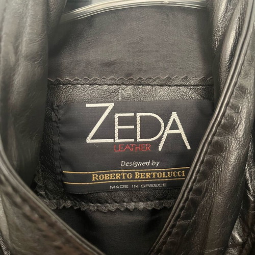 Roberto Bertolucci leather jacket used medium size black