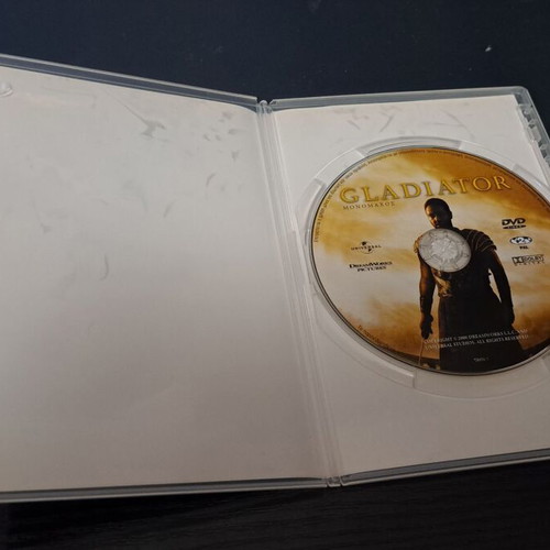 Gladiator DVD used with subtitles, action biography