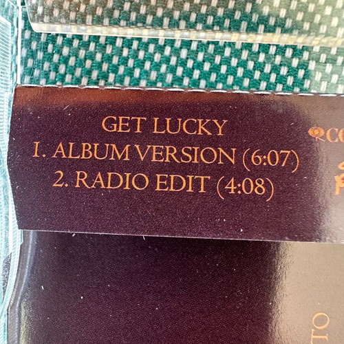 Daft Punk Get Lucky CD single like new, electronic