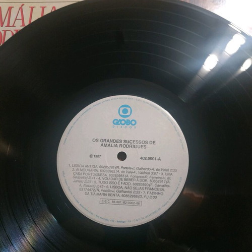 Amalia Rodrigues vinyl record 33 rpm like new, classical