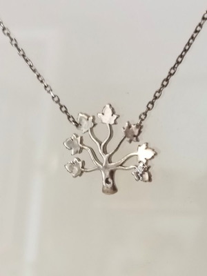 Silver necklace 925 used with Tree of Life pendant