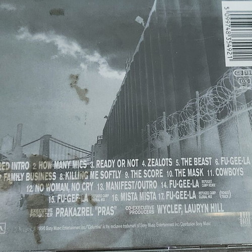 Fugees The Score CD used, EU press, hip-hop