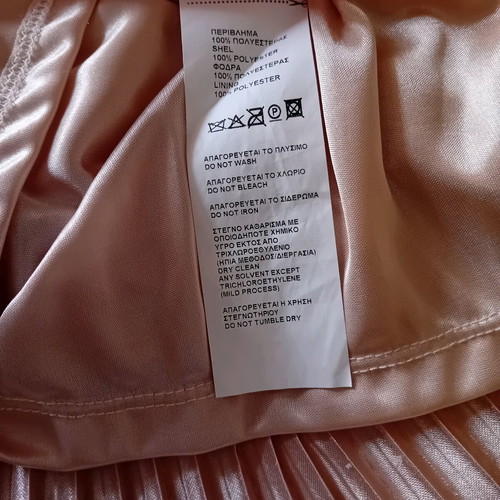Toi&Moi pleated midi skirt like new, rose gold/bronze