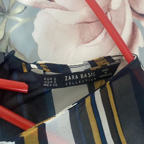 Zara shirt with small front and back openings, multicolored