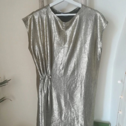 Silver blouse dress Toi&Moi S/M like new