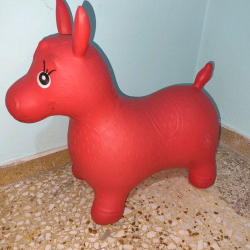 Hop Hop Pony inflatable toy red used