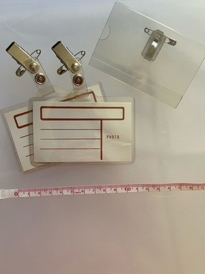 Conference badges like new, set of 5 pieces
