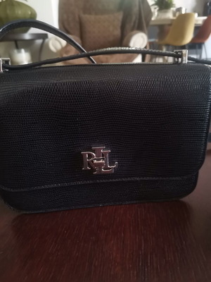 Ralph Lauren Sophee black crossbody bag new, leather, 22x15x7 cm