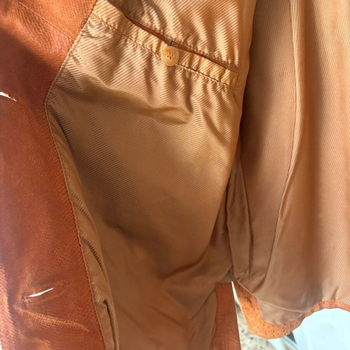 Castor coat German used, size 48, orange