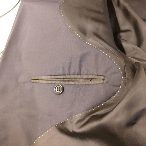 Men's navy blazer jacket size 48 Italian tailoring