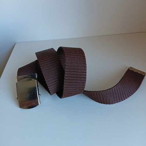 6 Unisex belts with metal buckles, adjustable, multicolor