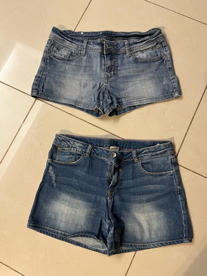 Zara jeans shorts like new, set of 2 pieces