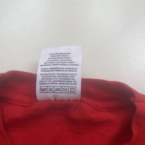 Pringles Euro 2000 men's vintage red T-shirt Screen Stars size XL like new