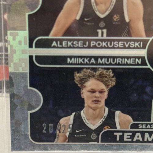 Partizan Belgrade Team Quads Panini Contenders Euroleague 2025-2026 like new