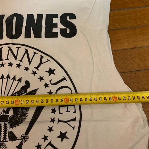 Ramones sleeveless T shirt large, used, cotton, white