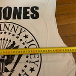 Ramones αμάνικο T shirt large, μεταχειρισμένο, βαμβακερό, άσπρο