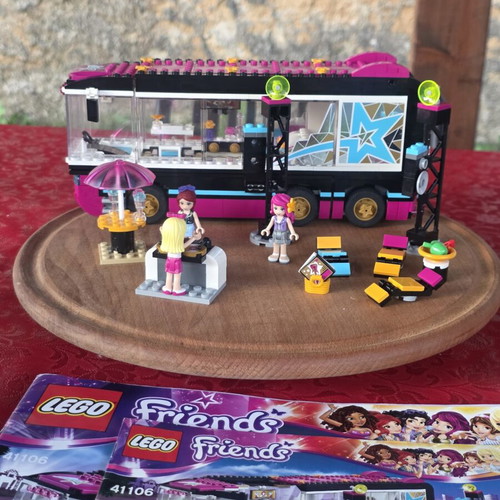 LEGO Friends Pop Star Tour Bus 41106 used, 682 pieces, 3 exclusive figures