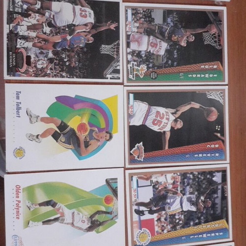 NBA 92-93 Fleer cards used, pack of 20 double-sided