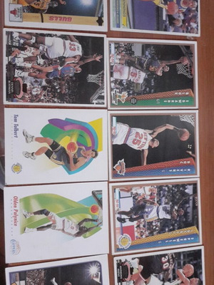 Κάρτες NBA 92-93 Fleer μεταχειρισμένες, πακέτο 20 διπλής όψης